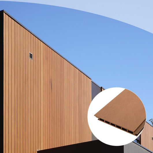 Listoni WPC Plane 25m² per rivestimenti colore Teak listone 150x2200mm spessore 11mm