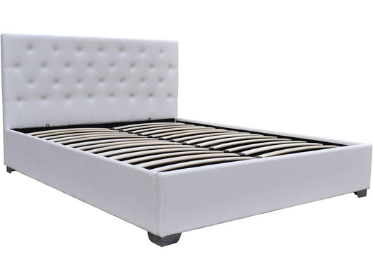 Letto matrimoniale con contenitore TINO 180x200 cm colore Bianco