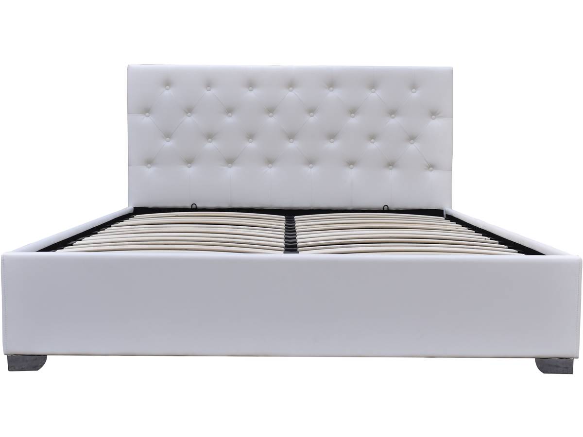 Letto matrimoniale con contenitore TINO 180x200 cm colore Bianco