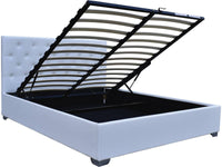 Letto matrimoniale con contenitore TINO 180x200 cm colore Bianco