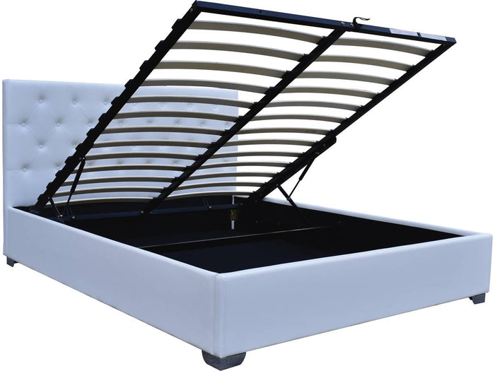 Letto matrimoniale con contenitore TINO 180x200 cm colore Bianco