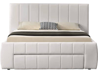 Letto con cassetto "Moreau" - 140 x 190 cm-bianco