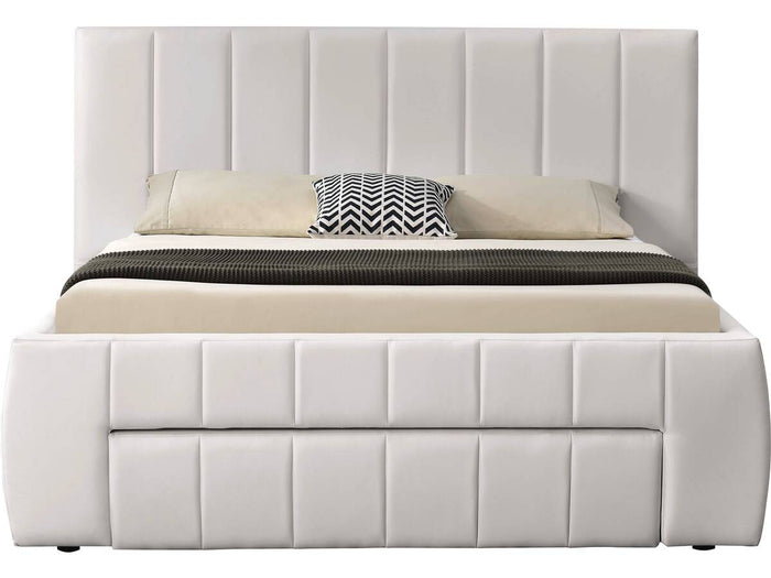 Letto con cassetto "Moreau" - 140 x 190 cm-bianco