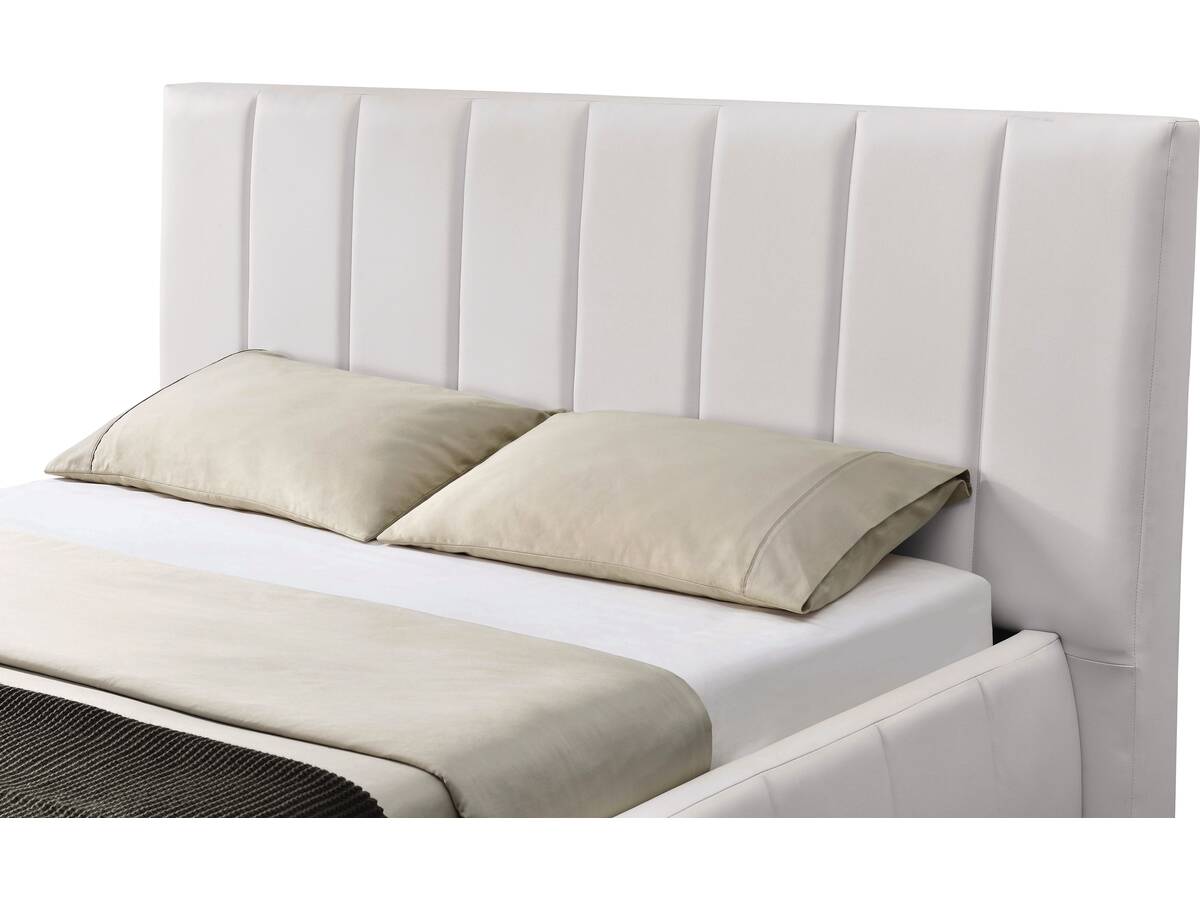 Letto con cassetto "Moreau" - 140 x 190 cm-bianco