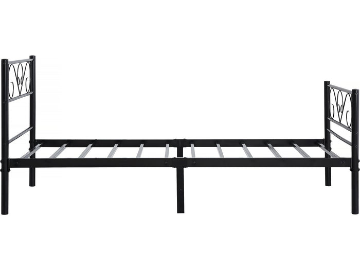 Letto in metallo "Elodie" - 90 x 190 cm - Nero