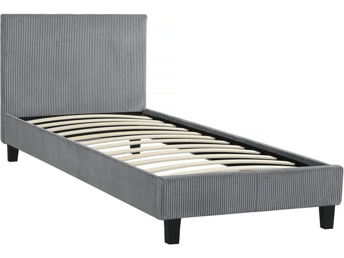 Letto a coste "Ambre" - 90 x 190 - Grigio