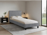 Letto a coste "Ambre" - 90 x 190 - Grigio