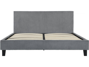 Letto in velluto a coste "Ambre" - 160 x 200 - Grigio
