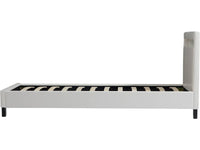 Letto con LED "Maria" 90 x 190 cm - Bianco