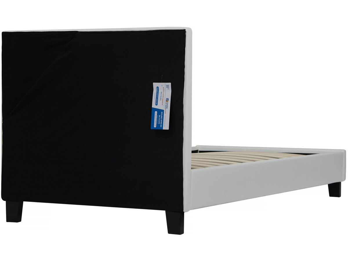 Letto con LED "Maria" 90 x 190 cm - Bianco