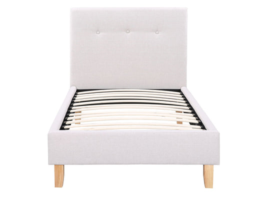 Letto "Elisa-90 x190 cm -Grigio chiaro