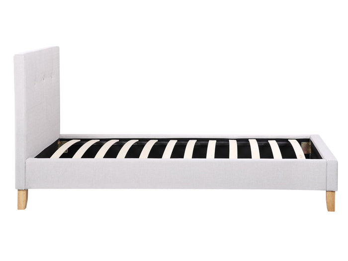 Letto "Elisa-90 x190 cm -Grigio chiaro