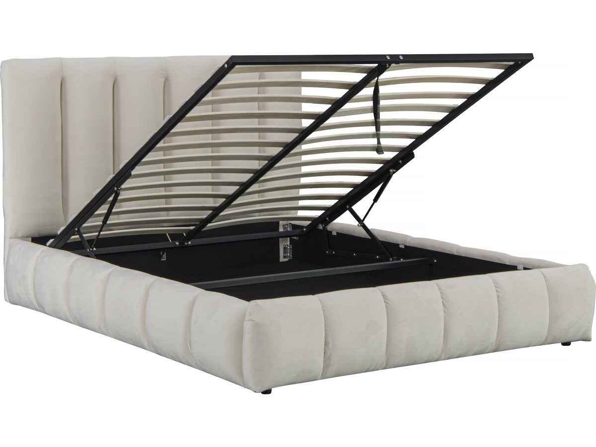 Letto "Annie" con cassettone 180 x 200 cm - Beige