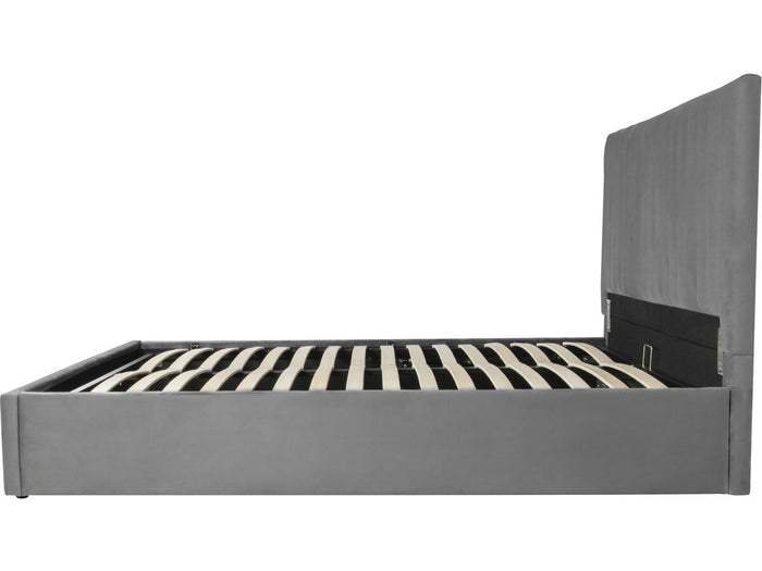 Letto "Mia" con cassettone - 140 x 190 cm - Grigio
