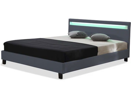 Letto con led "Maria" - 160 x 200 cm - Bianco