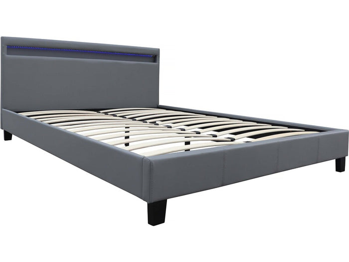 Letto con led "Maria" - 160 x 200 cm - Bianco