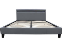 Letto con led "Maria" - 160 x 200 cm - Bianco