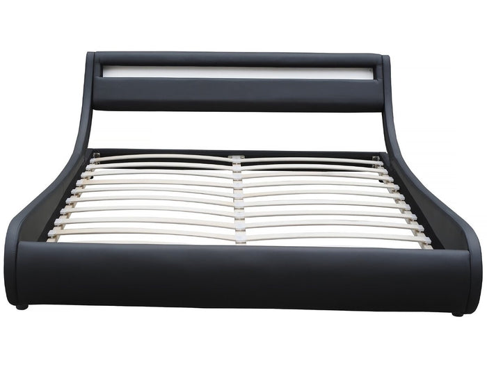 Letto LED "Natacha" - 180 x 200 cm - Nero