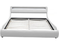Letto LED "Natacha" - 180 x 200 cm - Bianco