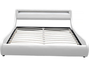 Letto LED "Natacha" - 180 x 200 cm - Bianco