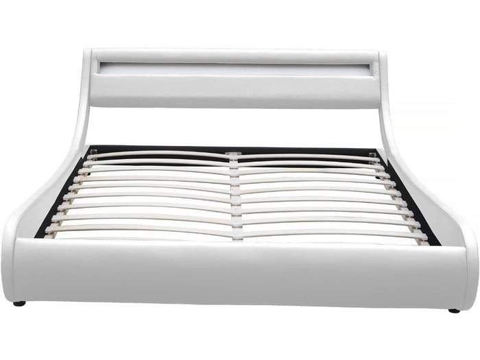 Letto LED "Natacha" - 180 x 200 cm - Bianco