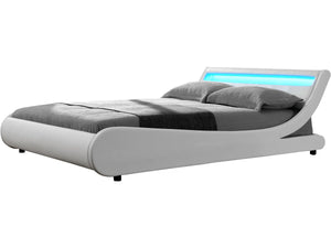 Letto LED "Natacha" - 180 x 200 cm - Bianco