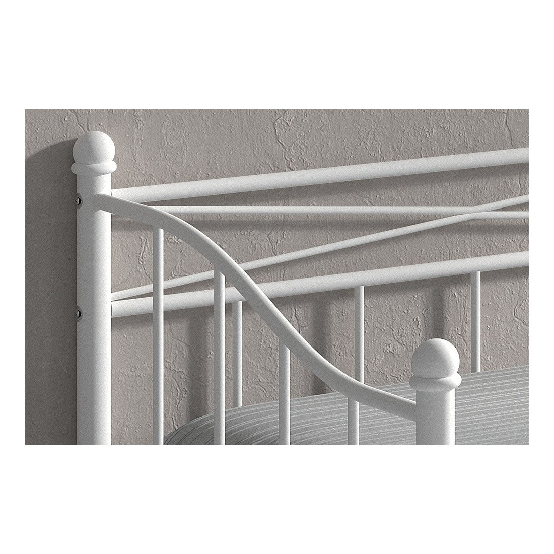 Letto divano bianco SOBLA 90x200 - Stile contemporaneo