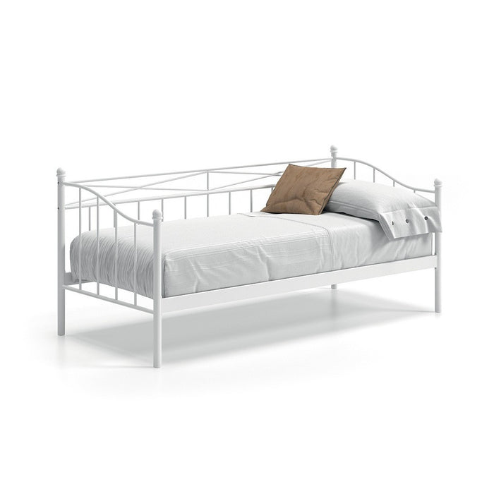 Letto divano bianco SOBLA 90x200 - Stile contemporaneo