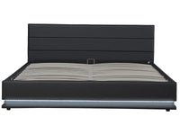 Letto LED con contenitore "Anastasia" - 160 x 200 cm - Nero