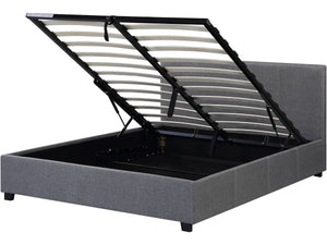 Letto matrimoniale con contenitore "Carla" - 140 x 190 - Grigio