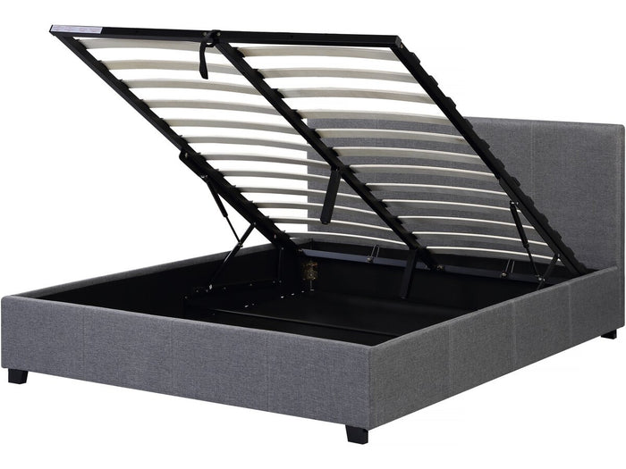 Letto matrimoniale con contenitore "Carla" - 140 x 190 - Grigio