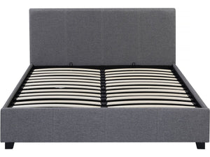 Letto matrimoniale con contenitore "Carla" - 140 x 190 - Grigio