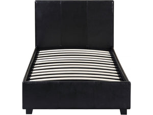 Letto con contenitore  "Carla" - 90 x 190 cm- Nero