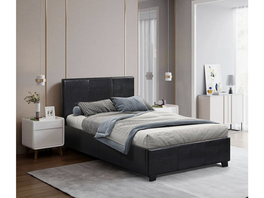 Letto con contenitore  "Carla" - 90 x 190 cm- Nero