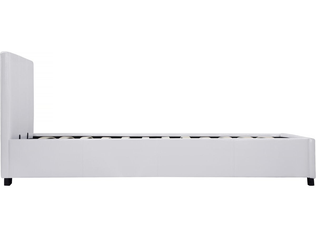 Letto con contenitore "Carla" - Bianco - 90 x 190 cm
