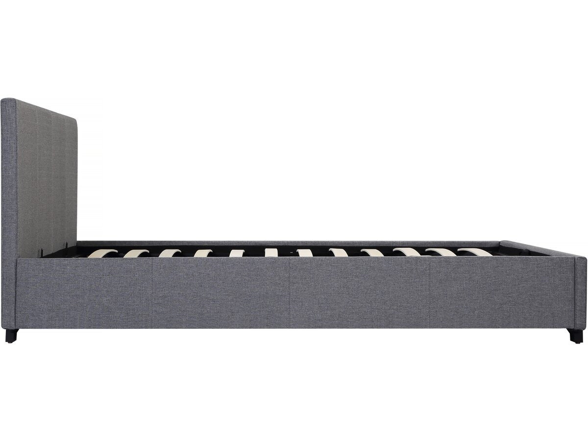 Letto matrimoniale con contenitore "Carla" - 140 x 190 - Grigio