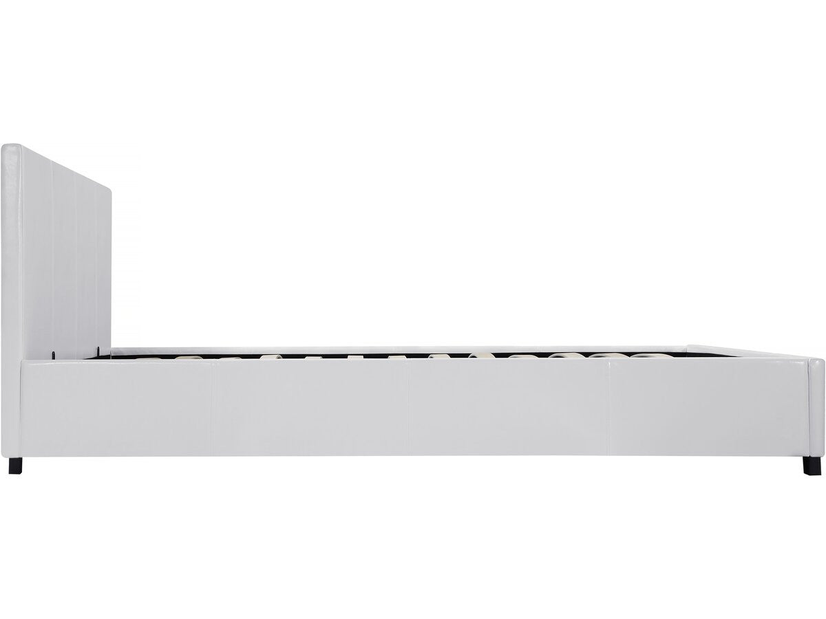 Letto doppio con contenitore  "Carla"- 160 x 200 cm  - Bianco