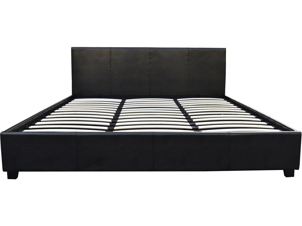 Letto con contenitore "Carla"- Nero - 160 x 200 cm