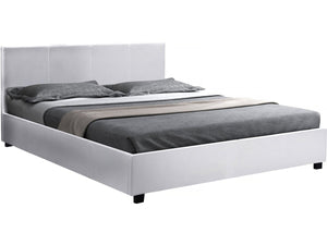 Letto doppio con contenitore  "Carla"- 160 x 200 cm  - Bianco