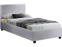 Letto con contenitore "Carla" - Bianco - 90 x 190 cm