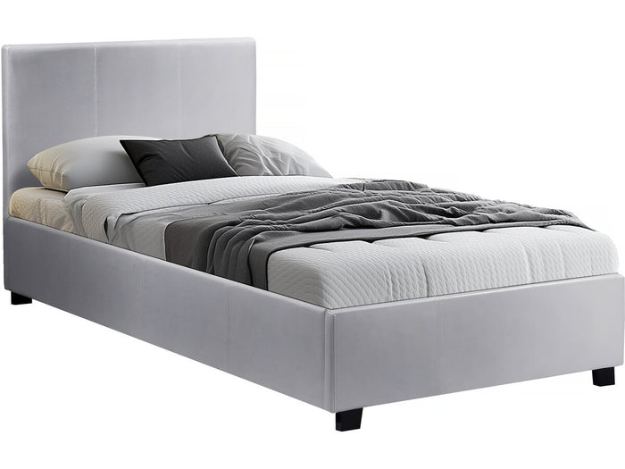 Letto con contenitore "Carla" - Bianco - 90 x 190 cm