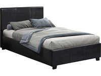 Letto con contenitore  "Carla" - 90 x 190 cm- Nero