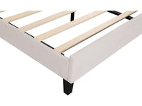 Letto in velluto "Manon" - Beige - 160 x 200 cm