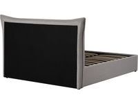 Letto con contenitore matrimoniale "Megeve" da 160 x 200 cm - Grigio