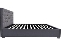 Letto matrimoniale con contenitore "TINO" - 180 x 200 cm - Grigio