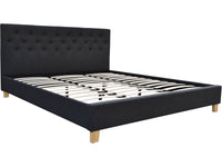 Letto Emmy - 180 x 200 cm - Grigio scuro