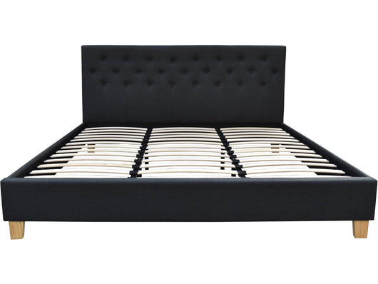 Letto Emmy - 180 x 200 cm - Grigio scuro