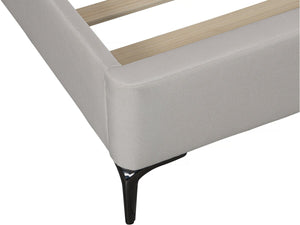 Letto matrimoniale in tessuto di design "Moritz" - 160 x 200 cm - Beige