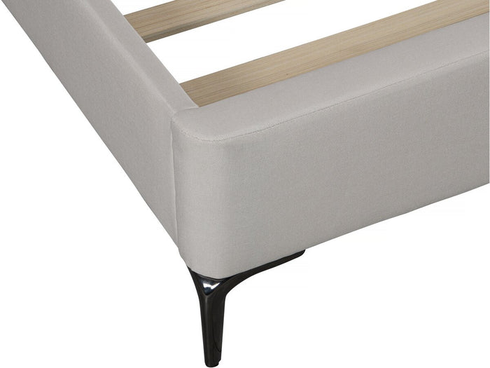 Letto matrimoniale in tessuto di design "Moritz" - 160 x 200 cm - Beige