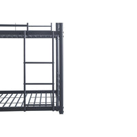 Letto a castello in metallo 90x200 cm SAMMY, colore grigio scuro